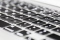 Close up Detail View of Laptop Computer Keyboard Royalty Free Stock Photo