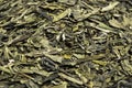 A Bunch of Dried Green Tea Leaves Royalty Free Stock Photo
