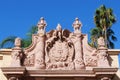 Close up, detailed view of elaborate carvings at Balboa Park, San Diego, California