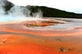 Detail of Grand Prismatic Spring, Yellowstone National Park, Wyoming Royalty Free Stock Photo