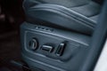 Close up detailed view of interior of brand new modern car Royalty Free Stock Photo