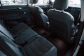 Close up detailed view of interior of brand new modern car Royalty Free Stock Photo