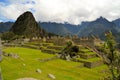 Close up detailed view of Machu Picchu, lost Inca