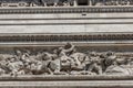 Close up details the Arc de Triomphe in Paris Royalty Free Stock Photo