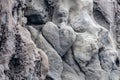 close-up details of the island of Stromboli