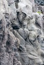 close-up details of the island of Stromboli