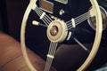 Close-up of details of Vintage Cars, Vintage Car Console