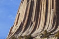 Close up of Devils Tower Wyoming From Tower Loop Trail Royalty Free Stock Photo