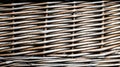 Close up of a diagonal section of a basket weaven pattern Royalty Free Stock Photo