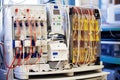 close-up of dialysis machine, with the life-saving process visible Royalty Free Stock Photo