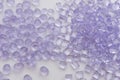 Close-up of different polymer granulates Royalty Free Stock Photo