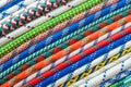 Close up of different types of ropes Royalty Free Stock Photo