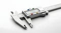Close up of a digital caliper on a white background Royalty Free Stock Photo
