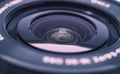 close up of a camera lens Royalty Free Stock Photo