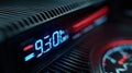 Close-up of Digital Display Showing Cooling Stage in Tech-Clean Style Royalty Free Stock Photo