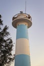 Close up of Dinh Cau lighthouse on the Phu Quoc island, Vietnam Royalty Free Stock Photo