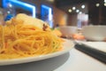 Close-Up Dinner Pasta and Salad Bar Royalty Free Stock Photo