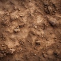 Close-Up of Dirt Field With Rocks Royalty Free Stock Photo