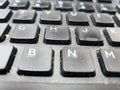 Close up of a dirty keyboard