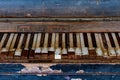 Dirty, old and broken piano