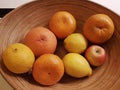 Close-up display of a group of mix healthy fruits Royalty Free Stock Photo