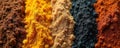Close-up of diverse soil textures showing sand silt and clay clay composition earth