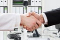 Doctor And Businessman Shaking Hands Royalty Free Stock Photo