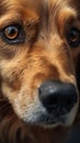 Close-up of a dog\'s face. Portrait of dog.