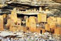 Close up of Dogon and Tellem houses Royalty Free Stock Photo