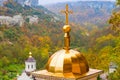 dome with a cross of an Orthodox church Royalty Free Stock Photo