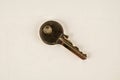 Close-up of door lock key Royalty Free Stock Photo