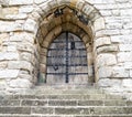 Close-up of the Door tower of the castle at Caernarfon Royalty Free Stock Photo