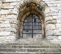 Close-up of the Door tower of the castle at Caernarfon Royalty Free Stock Photo