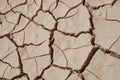 Close-up of dried cracked earth Royalty Free Stock Photo