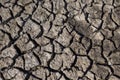 Close up dried mud texture from a pond during the summers heat Royalty Free Stock Photo