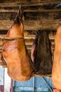 Close-up of dried shark meat, Iceland