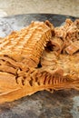 Close-up of dried yellow bamboo shoots, a specialty of Guilin, Guangxi, China Royalty Free Stock Photo