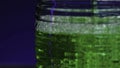 Close-up of drink being poured into transparent glass. Stock clip. Green alcoholic drink is poured into glass. Club Royalty Free Stock Photo