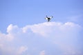 Flaying drone in sky Royalty Free Stock Photo