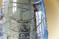 Close up of droplets on a drinking water bottle Royalty Free Stock Photo