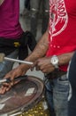 Close Up Of A Drum From The Brotherhood Brass Music Band At Amsterdam The Netherlands 2018 Royalty Free Stock Photo