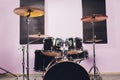 Close-up of Drummer and his Kit, Playing Live with his Band.