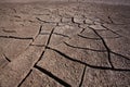 Cracked earth on Atacama desert Royalty Free Stock Photo