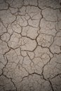 Close up of dry cracked ground for background.Dry soil Arid