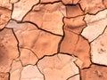 Close up of dry cracked mud on a hot day Royalty Free Stock Photo