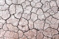 Dry soil with cracked texture arid backgroun top view