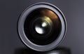 Close up of dslr zoom lens Royalty Free Stock Photo