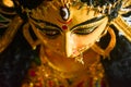 Close up of Durga Maa with a third eye or Royalty Free Stock Photo