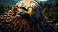 A close up of an eagle