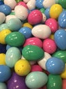 A close up of the Easter eggs